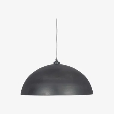 Barker and Stonehouse Black Dome Pendant Light Metal | Barker & Stonehouse