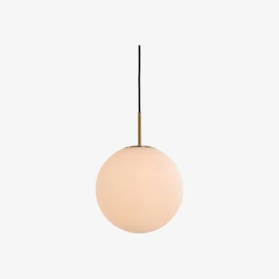 Barker and Stonehouse Round White Glass Pendant Light | Barker & Stonehouse