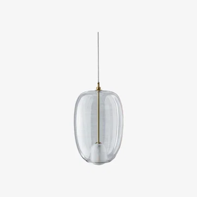 Barker and Stonehouse Bontempi Blow Light 56.20, Natural Brass Frame M352 with Transparent Glass V001