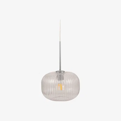 Barker and Stonehouse Glass Silver Pendant Light | Barker & Stonehouse