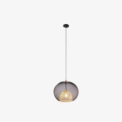 Barker and Stonehouse Duo Dome Pendant Light, Black | Barker & Stonehouse