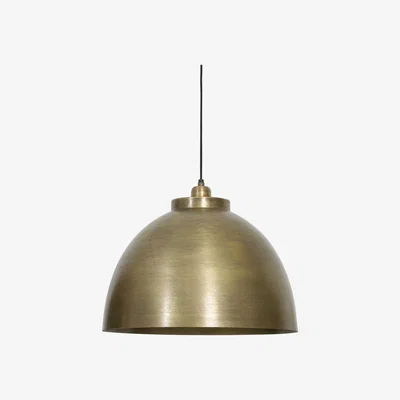 Barker and Stonehouse Brass Dome Hanging Pendant Light, Gold | Barker & Stonehouse