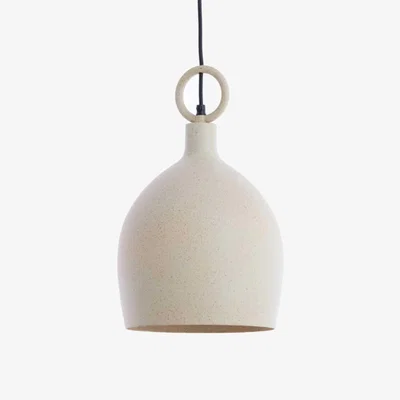 Barker and Stonehouse Natural Dome Flecked Pendant Light, Neutral Metal | Barker & Stonehouse