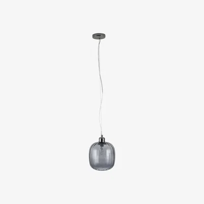 Barker and Stonehouse Grey Short Oval Glass Pendant Light | Barker & Stonehouse
