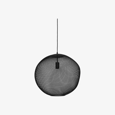 Barker and Stonehouse Round Mesh Black Pendant Light | Barker & Stonehouse