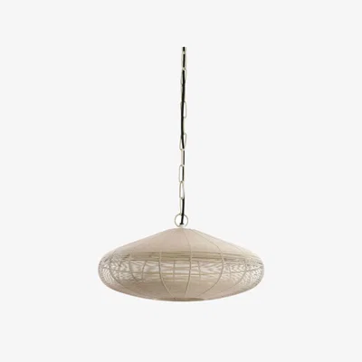 Barker and Stonehouse Cream Round Wired Pendant Light Metal | Barker & Stonehouse