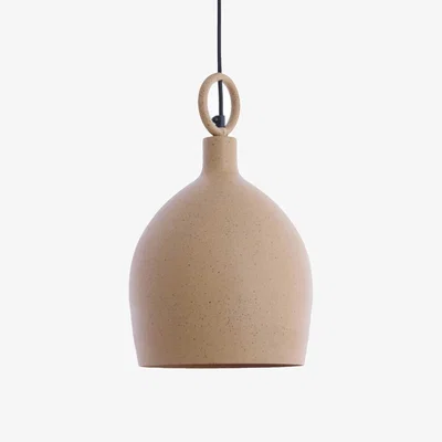Barker and Stonehouse Earthen Dome Flecked Pendant Light, Brown Metal | Barker & Stonehouse