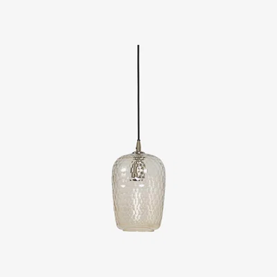 Barker and Stonehouse Tall Antique Glass Pendant Light, Orange | Barker & Stonehouse
