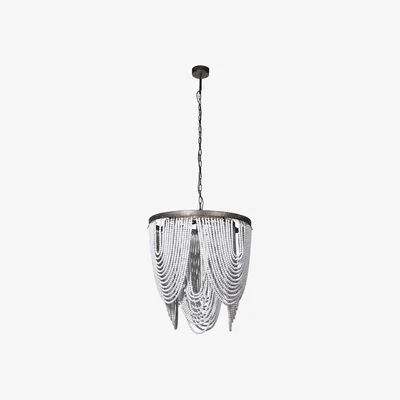 Barker and Stonehouse White Wash Bead Pendant Light | Barker & Stonehouse
