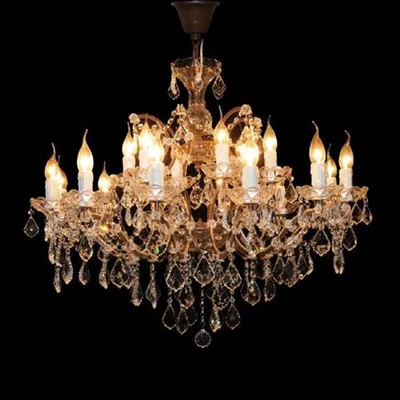 Barker and Stonehouse Crystal Medium Chandelier, Brown | Barker & Stonehouse