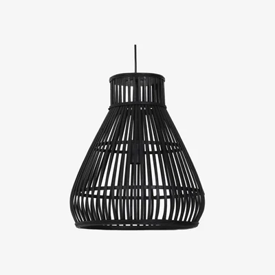 Barker and Stonehouse Black Rattan Pendant Light | Barker & Stonehouse