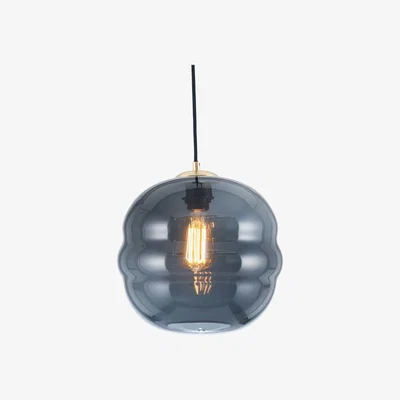 Barker and Stonehouse Ripple Glass Pendant Light, Blue | Barker & Stonehouse