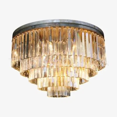 Barker and Stonehouse Timothy Oulton Odeon Medium 5 Ring Flushmount Chandelier, Natural