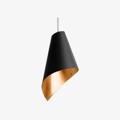 Bombinate.com Single Pendant Light in Black & Brushed Brass