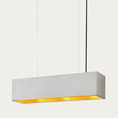 Bombinate.com Graphite Grey Horizontal Rectangle Pendant Light