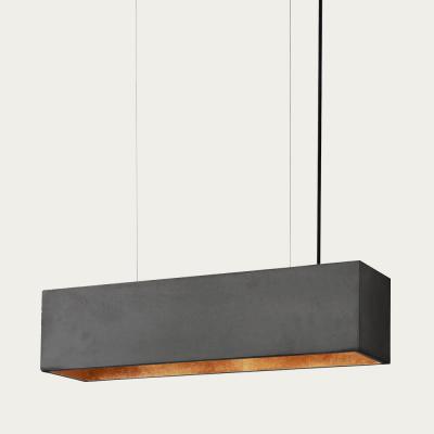 Bombinate.com Dark Grey Horizontal Rectangle Pendant Light
