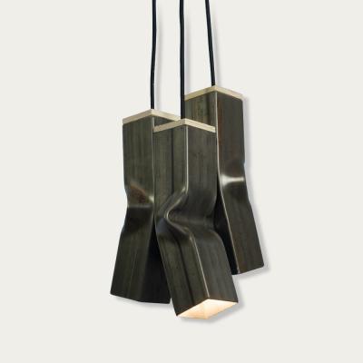 Bombinate.com Raw Bendy Triple Pendant Lamp