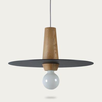 Bombinate.com Slate-Grey Matt Disco Pendant Lamp with Metal Disc 40/20P