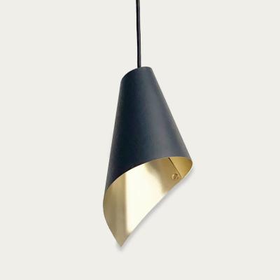 Bombinate.com Arc Single Pendant Light In Gold & Matte Black