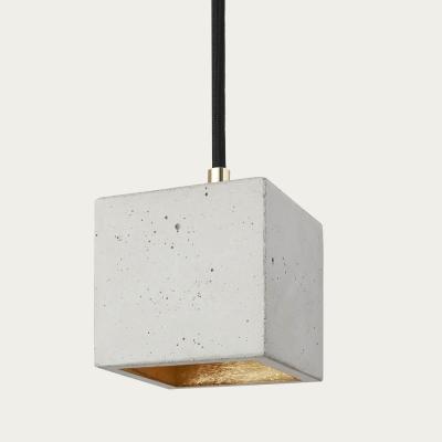Bombinate.com Graphite Grey Pendant Light Cubic Small