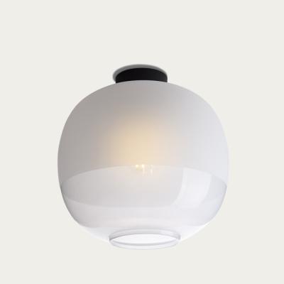 Bombinate.com White Glass Bale Ceiling Lamp