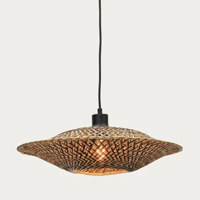 Bombinate.com Black/Natural Bali Hanging Lamp S