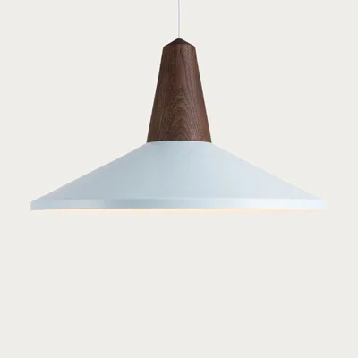 Bombinate.com Blue Shell Eikon Oak Lamp