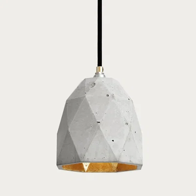 Bombinate.com Graphite Grey Medium Pendant Light Triangle