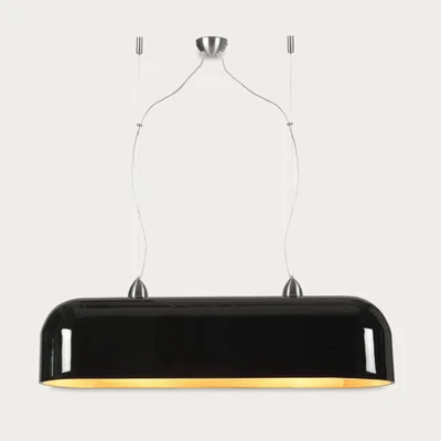 Bombinate.com Black Halong Bamboo Oval Hanging Lamp