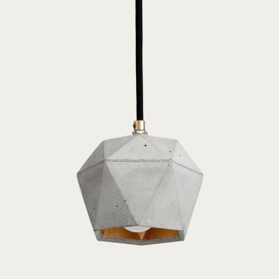 Bombinate.com Graphite Grey Small Pendant Light Triangle