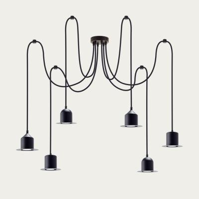 Bombinate.com Black Hat Pendant Lamp Set of 6