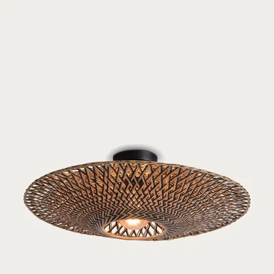 Bombinate.com Black/Natural Bali Ceiling Lamp M