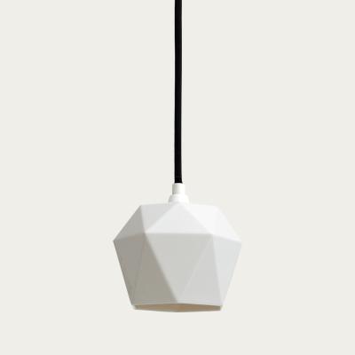 Bombinate.com White Porcelain Pendant Light Triangle