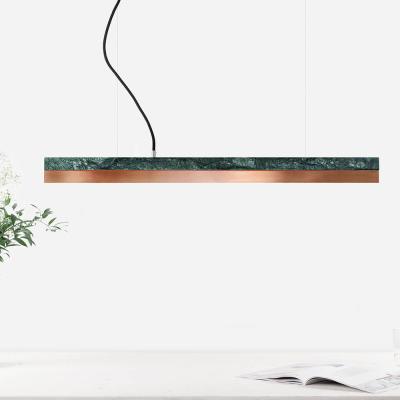 Bombinate.com Green Guatemala Marble & Copper Pendant Light