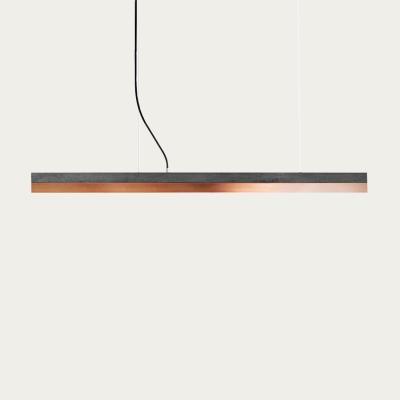 Bombinate.com Dark Grey Concrete & Copper Pendant Light