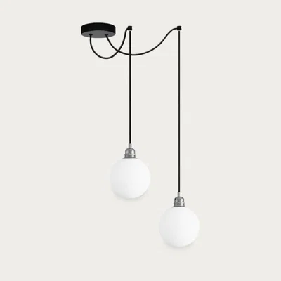 Bombinate.com Nickel Kira 2-Pendant Light