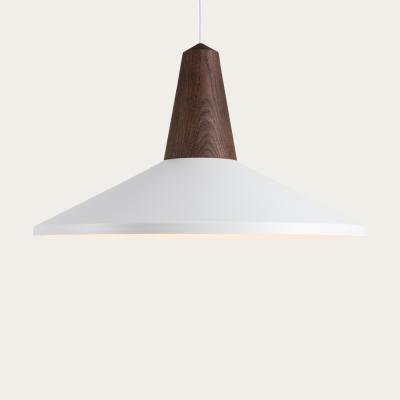 Bombinate.com White Shell Eikon Black Oak Lamp