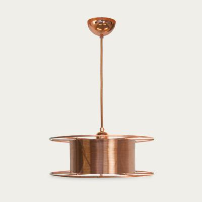 Bombinate.com Copper Hanging Lamp Spool Deluxe Copper