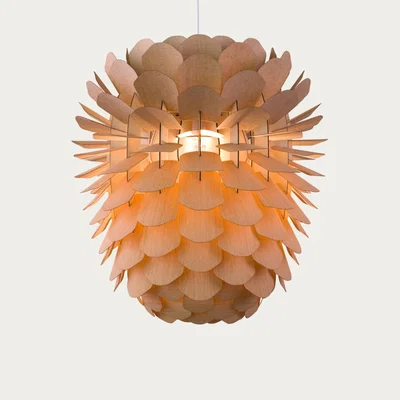 Bombinate.com Oak Zappy Big Pine Lamp