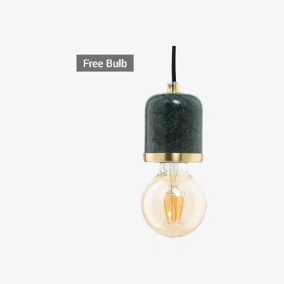 BHS.com Romano Marble E27 Cable Set with 95mm Bulb, Green
