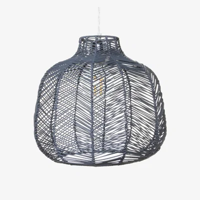 BHS.com Leo Rattan Easyfit Shade, Grey
