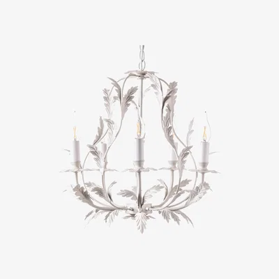 BHS.com Flo 5 Light Chandelier, Satin Ivory