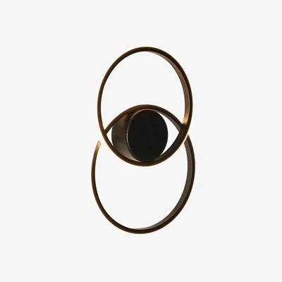 BHS.com Pei Rings LED Ceiling or Wall Light, Satin Black