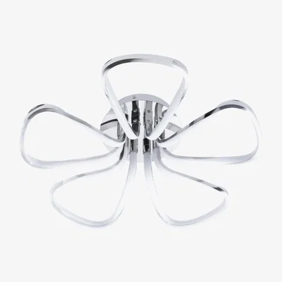 BHS.com Alvar Petals LED Flush Ceiling Light, Chrome