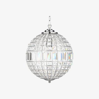 BHS.com Ursula Small Crystal Ball Pendant, Chrome
