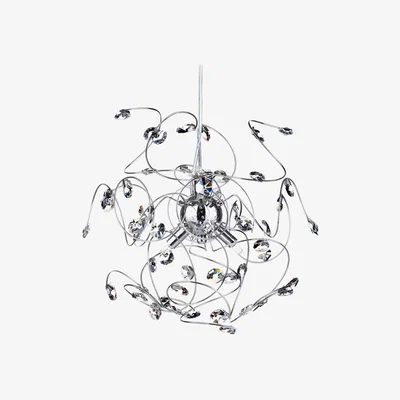 BHS.com Othello Pendant, with Smoke Glass, Chrome