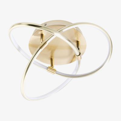 BHS.com Eero Knotted LED Flush Ceiling Light, Satin Brass