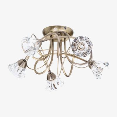 BHS.com Marianne Flush Ceiling Light, Antique Brass