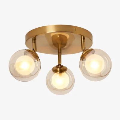 BHS.com Vanity 3 Light Spotlight Plate, Satin Brass