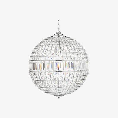 BHS.com Large Ursula Crystal Ball Pendant, Chrome